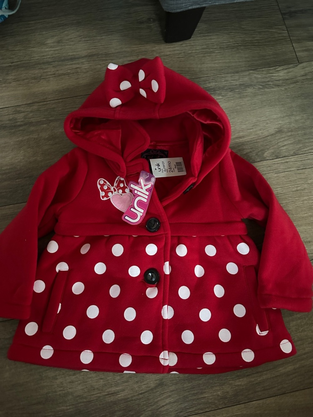 Minnie Red Polka Dot Hooded jacket